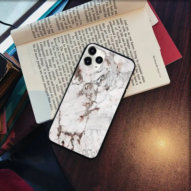 

Gold Marble Texture Granite Phone Case for iPhone 11 12 pro XS MAX 8 7 6 6S Plus X 5S SE 2020 XR Soft silicone Cover Funda Shell