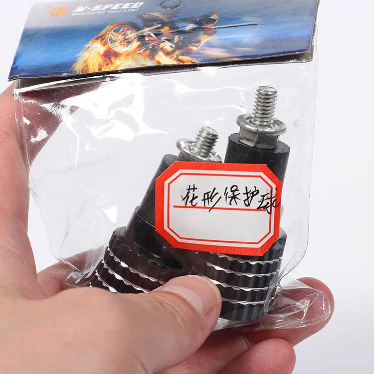 

2PCS Hand Bar Ends Compatible Motorcycle Handlebar Grips Ends Bar Caps Motor Flower Shape Counterweight CNC Aluminum Hand End