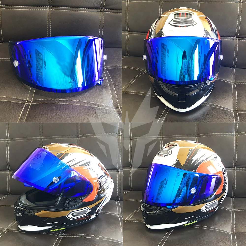 

11 Colors Gold Iridium Motorcycle Full Face Helmet Visor Lens case for SHOEI X14 X-14 Z7 CWR-1 NXR RF-1200 X-Spirit 3 Visor Mask