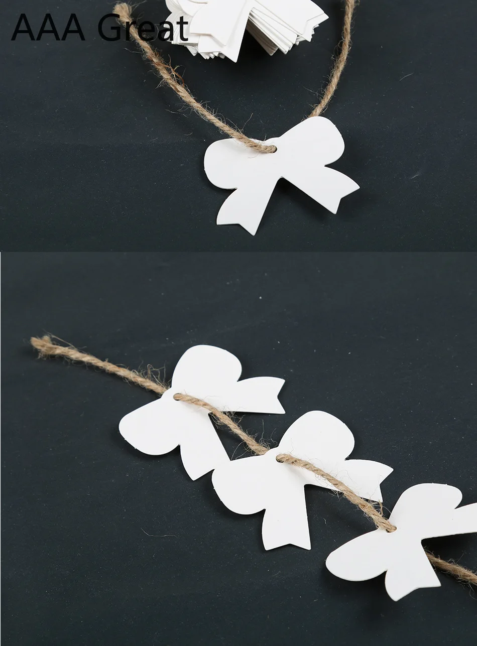 100 шт./лот Бумажная Этикетка из крафт-бумаги ценники свадебное Рождественское