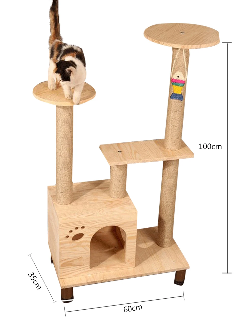 HEYPET кошка дерево башня мебель котенок игровой домик perches платформы лестницы кошачье дерево сизаль Когтеточка скалолазание рамка ПЭТ