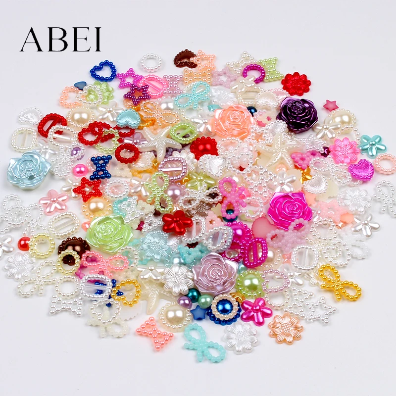 Полукруглые бусины из АБС пластика 6 20 мм 200 шт.|Бусины для одежды| |