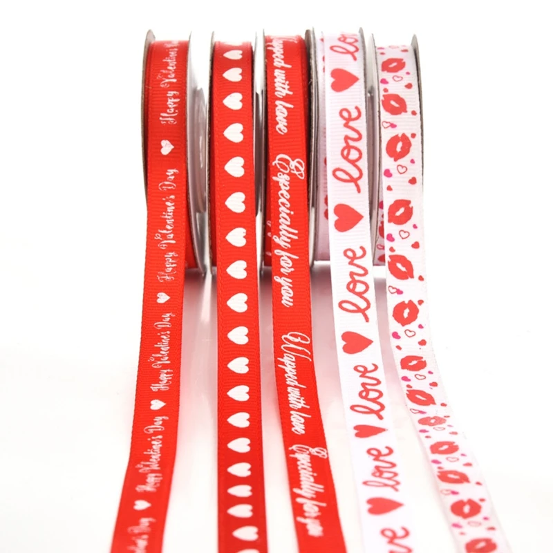 

Лента для дня рождения, Св. Валентина, лента для упаковки подарков, лента для венков, цветов, букетов, сердца, лента для упаковки подарков