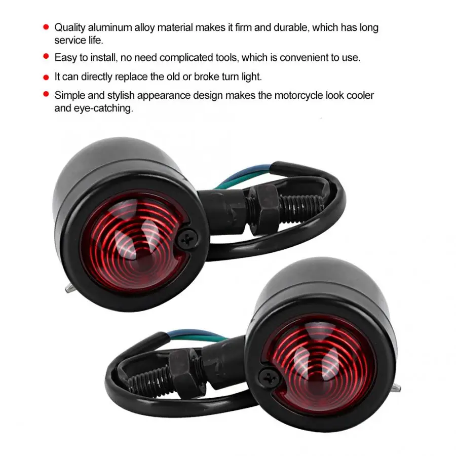 Красный указатель поворота для мотоцикла поворотный индикатор лампа аксессуары