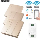 AUYXZD светильник Smart Life Tuya APP Switch WiFi Push RF Remote Control 433 МГц настенный релейный модуль таймера Google Home ECHO Alexa AC220V