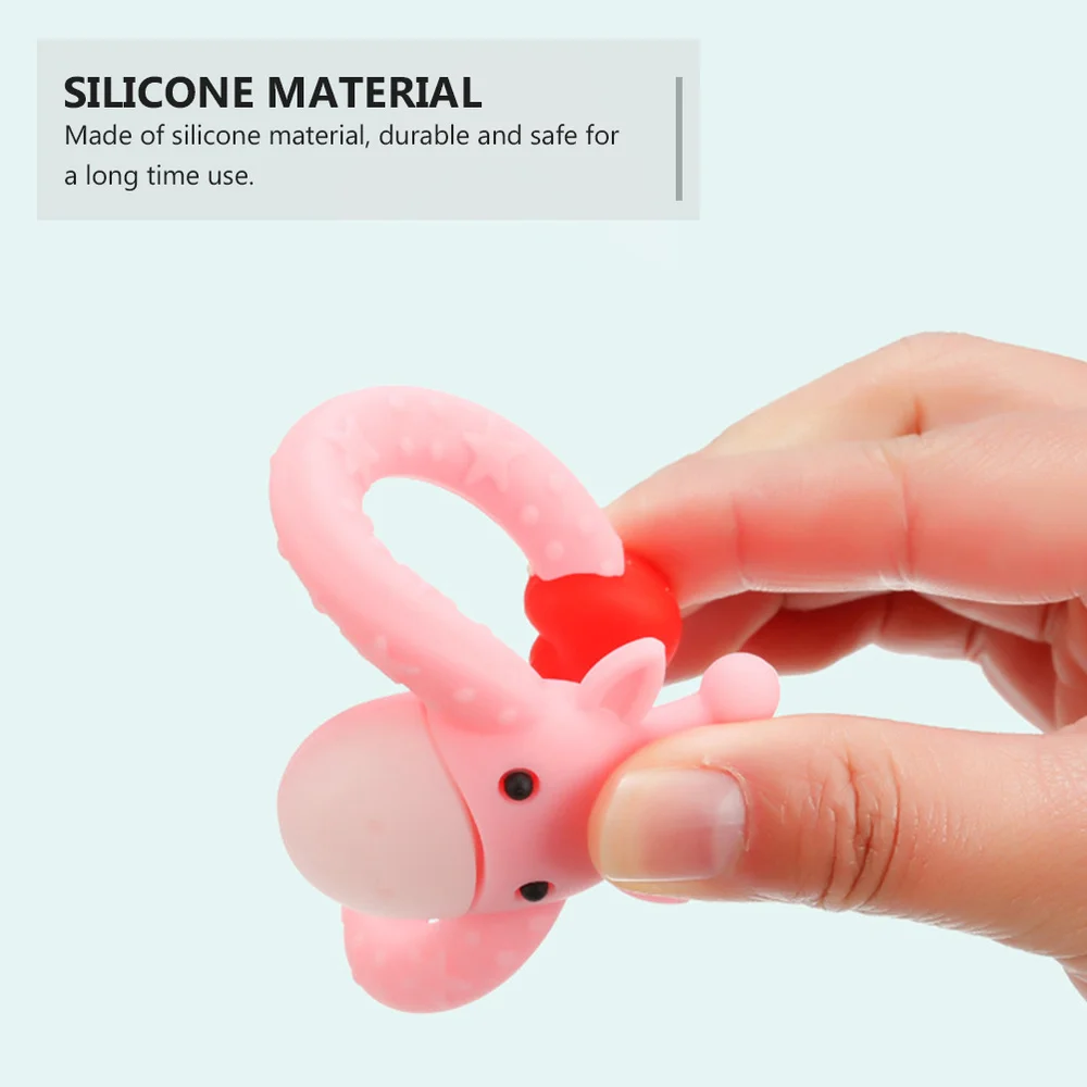 2 шт. моющаяся прочная игрушка для прорезывающихся зубов с героями мультфильмов