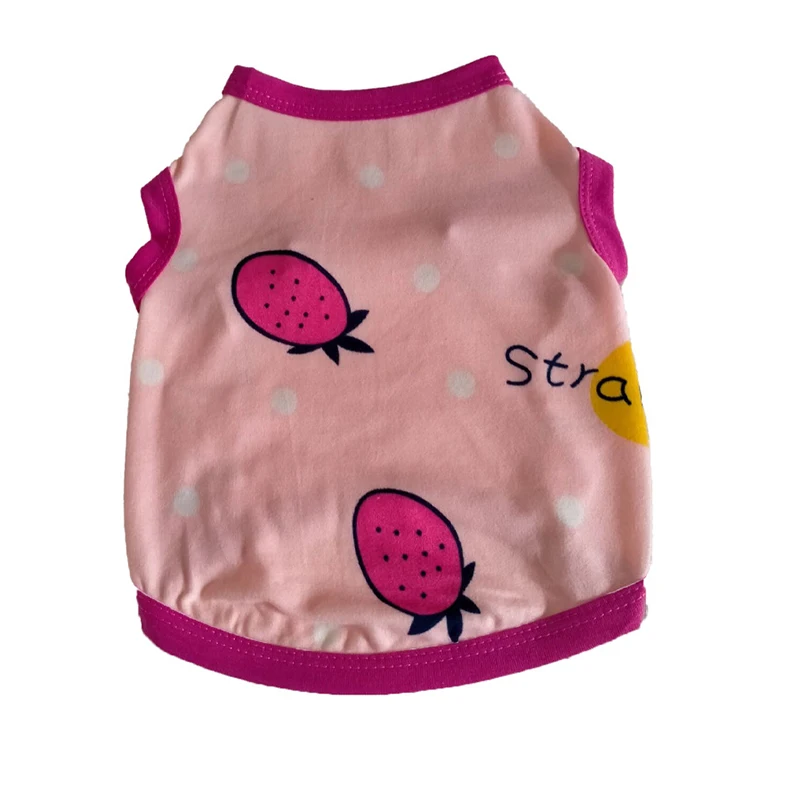 

Dog Shirt Fruit Animal Printing Sleeveless Funny Cute Cartoon Summer Dog Vest Pet T-shirt Pet Clothing Pet Accessories
