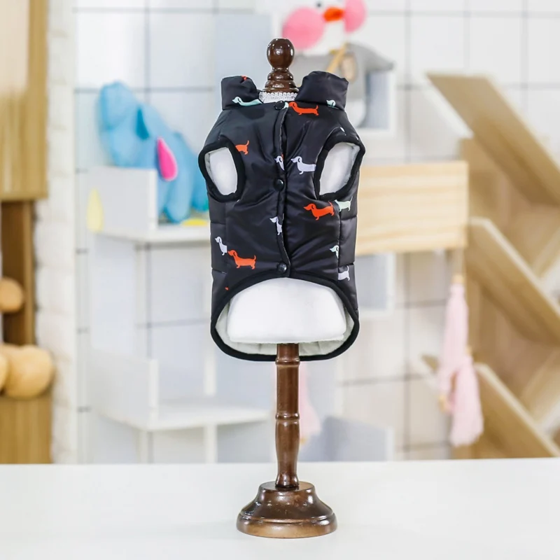 Крутая куртка для питомца британская одежда теплое зимнее меховое пальто щенка