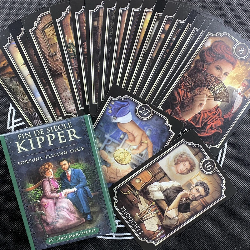 Tarot FIN DE SIECLE KIPPER карты с изображением ораклов настольная игра|Настольные игры| |