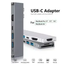

Smartlife 7 In 1 Tebe USB Type-C Hub To 4K HDMI RJ45 USB 3.0 SD/TD Card Reader PD Fast Charge Multifunction Adapter for MacBook
