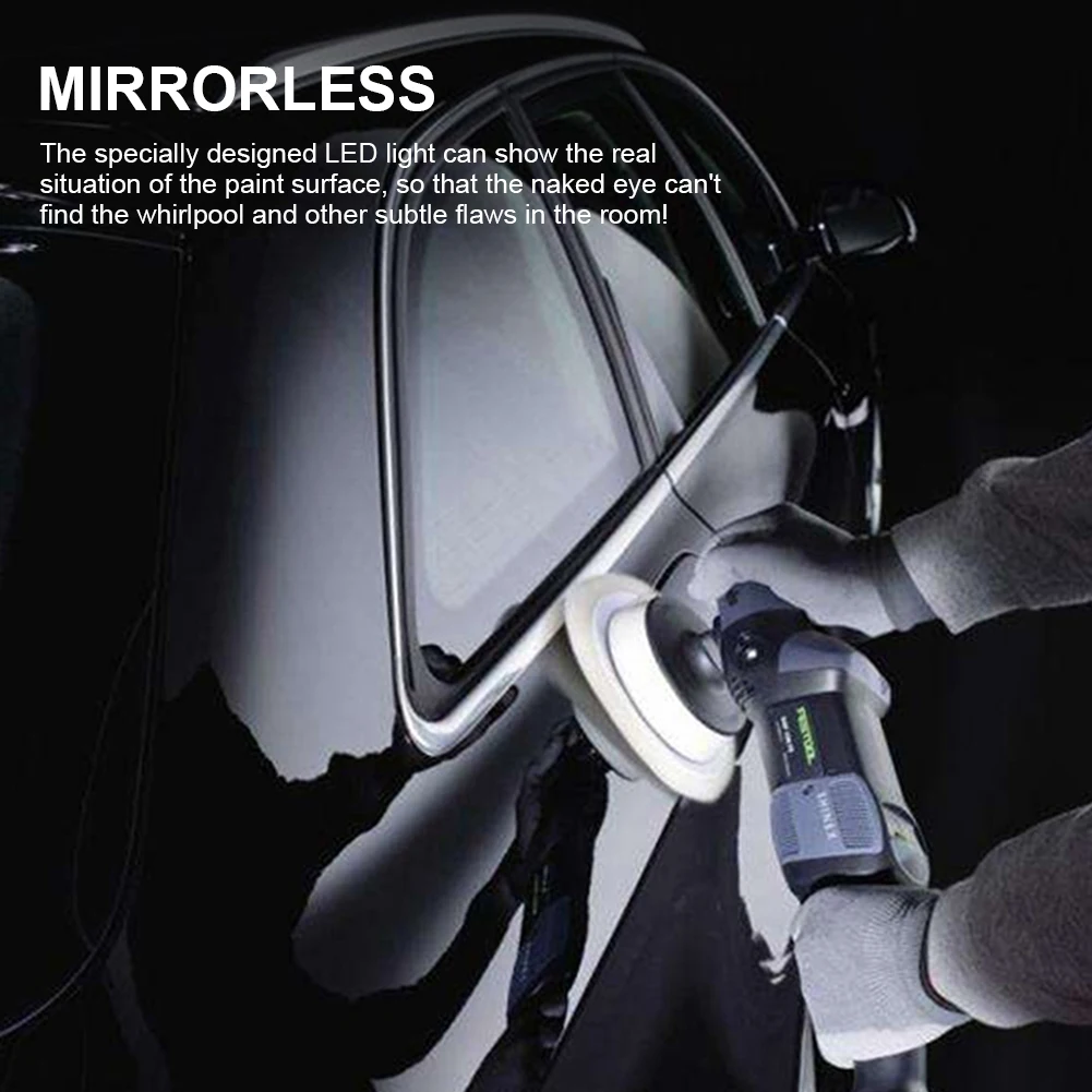 

COB Lantern Hanging Work Light With Magnet Rechargeable Car Detailing Tools Portable Car Paint Checking Torch Power Accessories