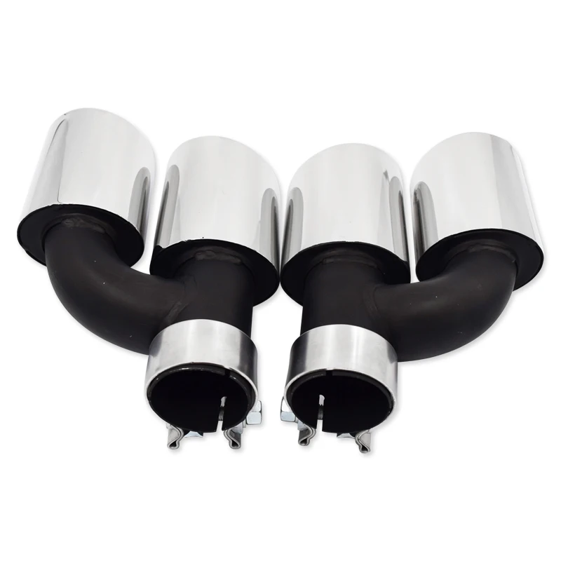 1 пара на 2 Автомобильный задний модифицированный глушитель выхлопной газовой