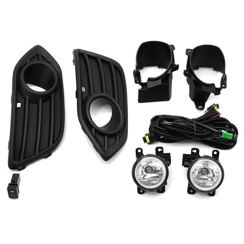 

Car Front Bumper Driving Fog Light Lamp Assembly with Bulb Switch Wiring Harness Kit for Honda HR-V HRV 2019-200