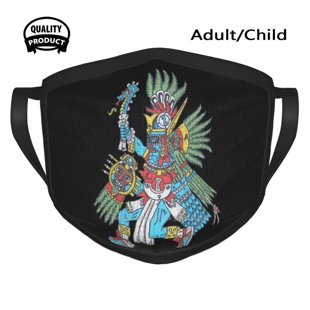 

Huitzilopochtli - Aztec God Of Sun And War - Aztec Deity ветрозащитная Спортивная маска для рта Huitzilopochtli Aztec, Мексиканский Бог