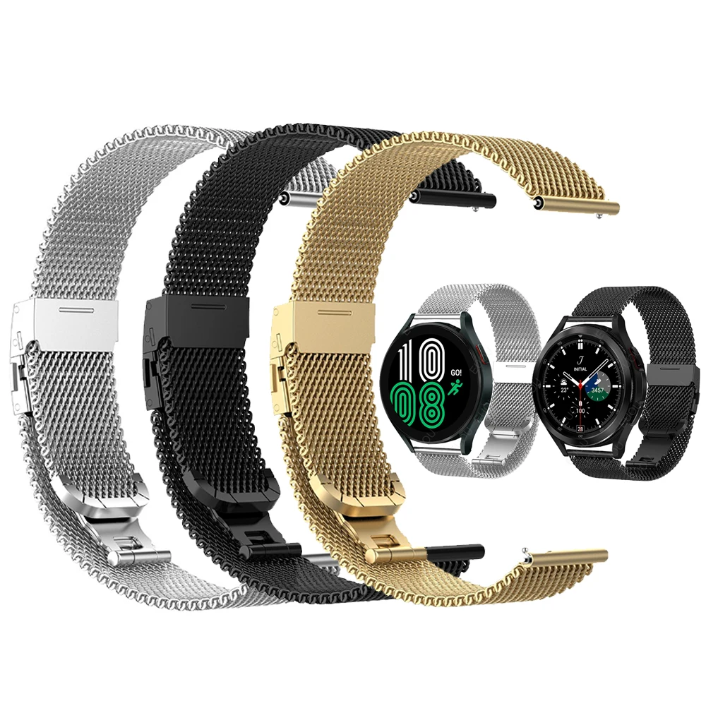 

For Samsung Galaxy Watch4 Metal Mesh Strap 40mm 44mm Stainless Steel Bracelet Galaxy Watch 4 classic 42mm 46mm Band Watchband