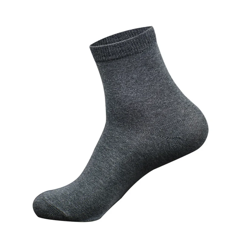 Классические однотонные мужские хлопковые носки Новые Стильные черные деловые