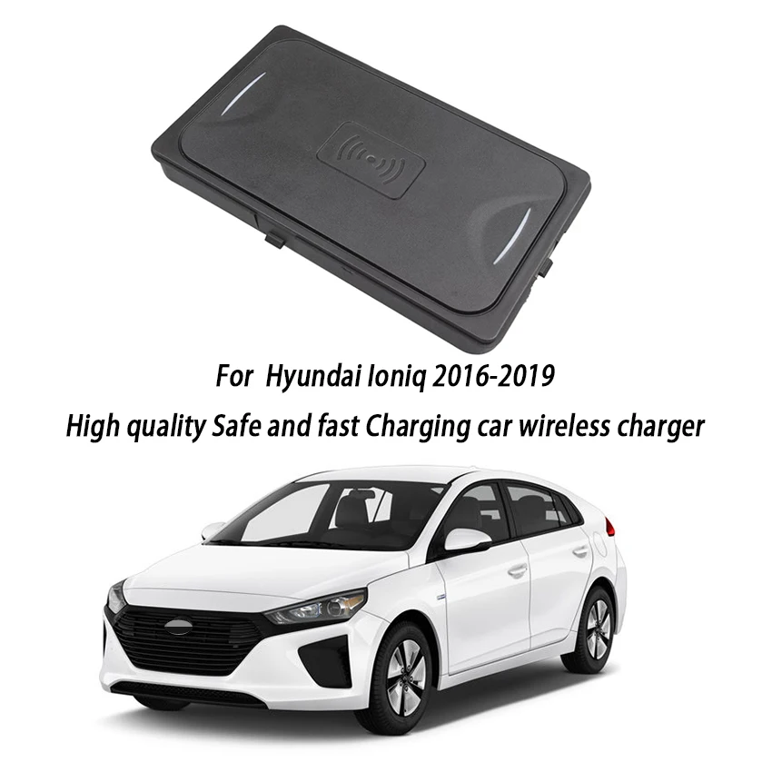 

Автомобильное беспроводное зарядное устройство QI, чехол для быстрой зарядки, панель, держатель для телефона, аксессуары для Hyundai Ioniq 2016 2017 2018...
