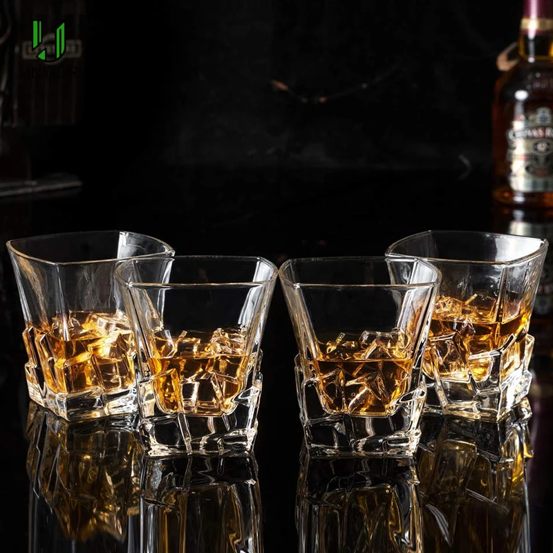 Хрустальное стекло для виски UNTIOR 10 унций витой стакан Бурбона коньяка Ирландская