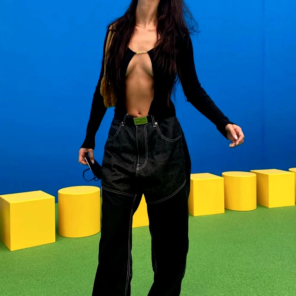 

2022 New Spring Women Sweater Knit Cardigan Stretch Thin Sweater Sexy Curve High Stretch Fabric Kniting Blouse