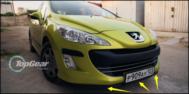 Дефлектор губ бампера для Renault avgek передняя юбка спойлера ДЛЯ TopGear Friends настройка
