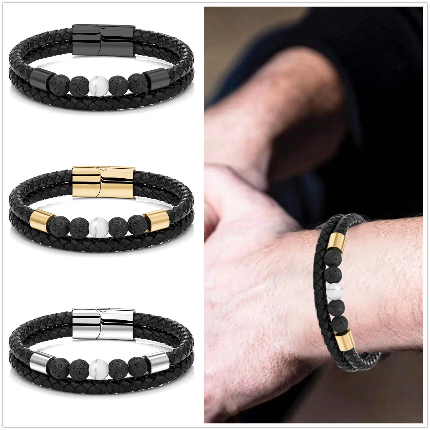 Из стали и титана для мужчин Чакра Ювелирные изделия оптом из нержавеющей