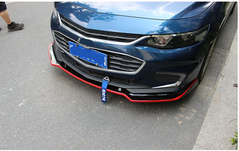 Для Chevrolet Malibu Red Line Series передний бампер для губ Диффузор защитная пластина спойлер комплект обшивки