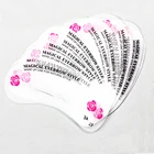 Линейка-трафарет для бровей Трафарет для бровей многоразового использования, 3  24 шт.