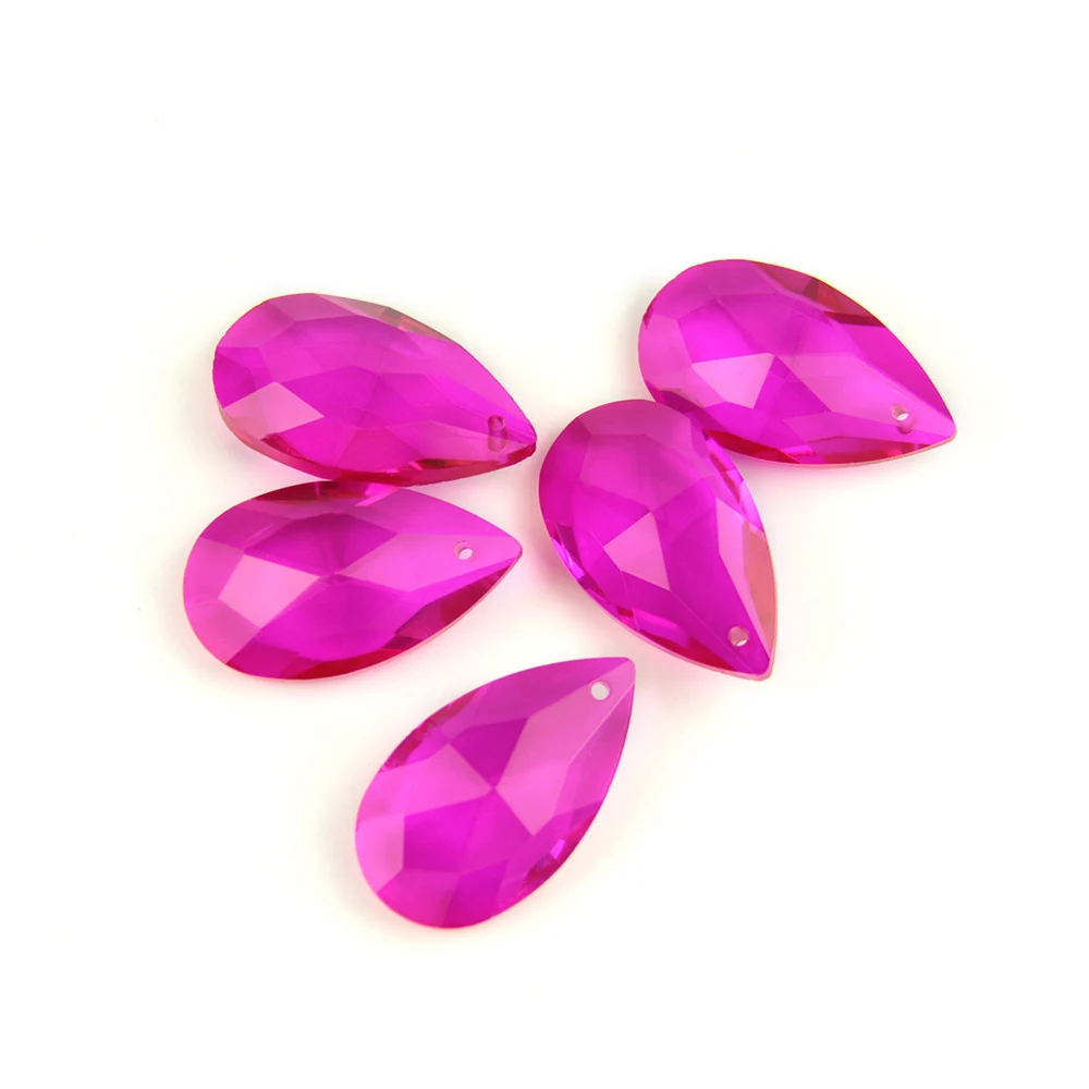 Розовая люстра 38 мм/50 мм/63 мм/76 мм Стеклянные запасные части подвесная