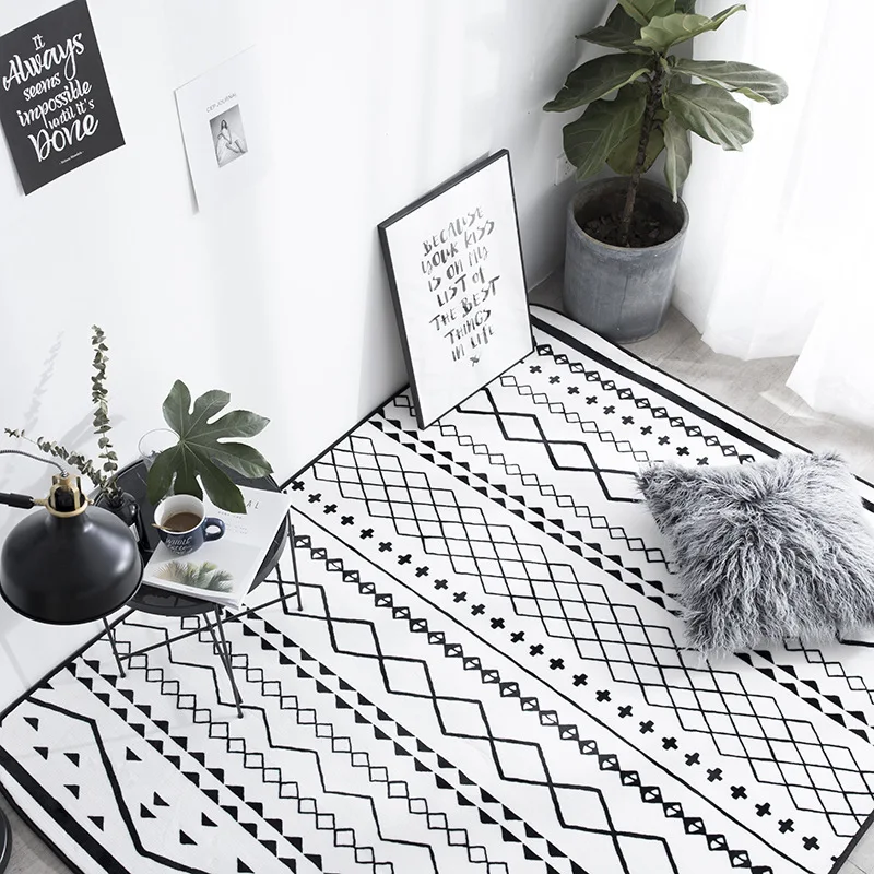 Ковер из фланели в богемном стиле нескользящий коврик для ванной комнаты