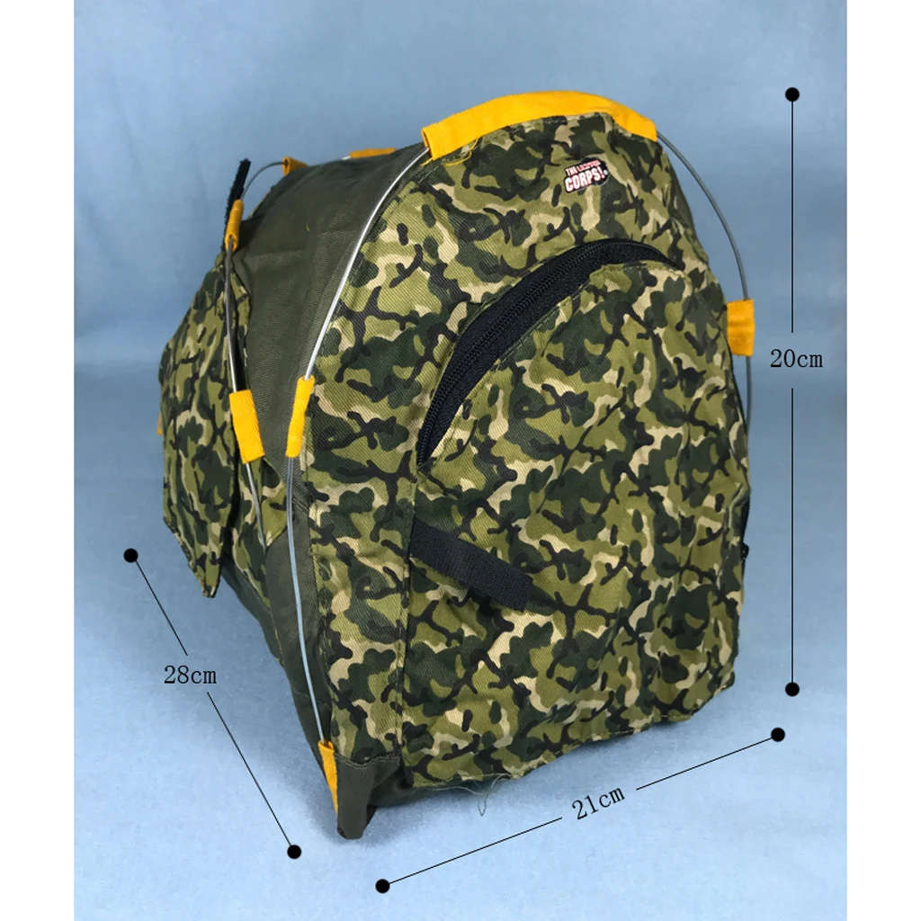 Модные куклы 1:6 палатки для кемпинга на открытом воздухе камуфляжный спальный