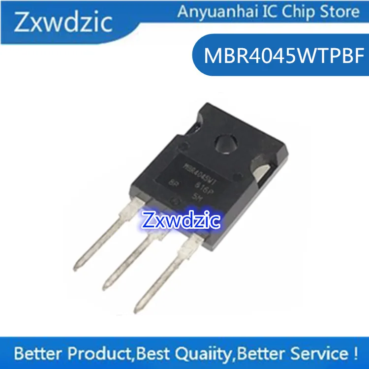 

10pcs 100% New Imported Original MBR4045WTPBF MBR4045WT TO-247 Schottky Diode 45V 20A