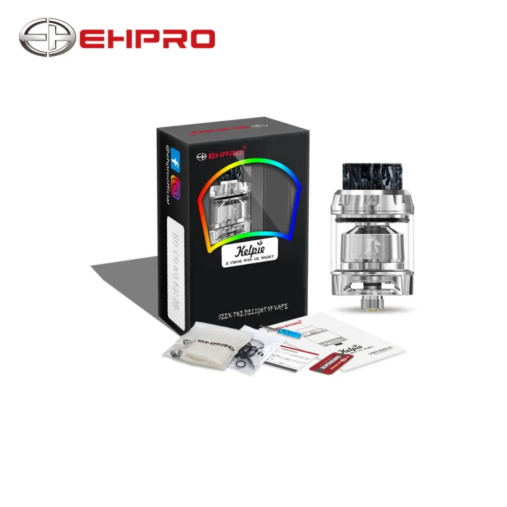Оригинальный атомайзер для электронных сигарет Ehpro Kelpie 25 мм RTA 2/3.5 мл емкость с 2