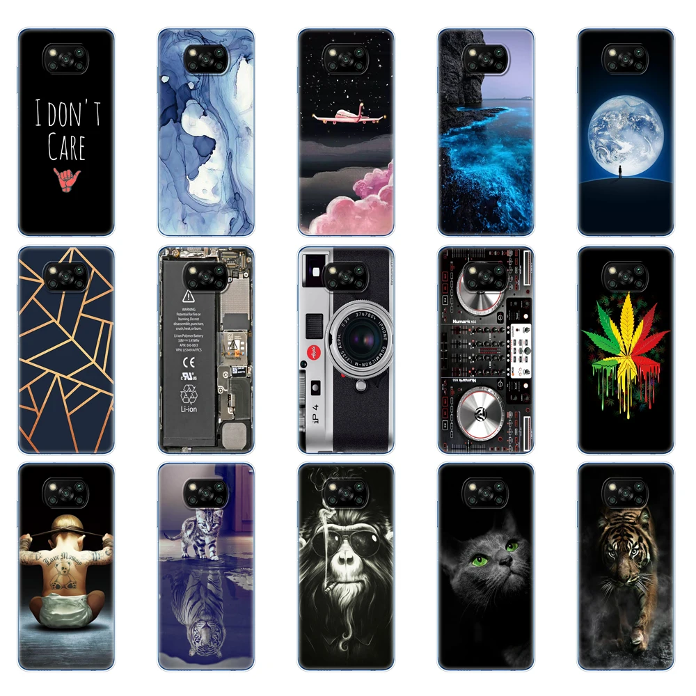 for xiaomi poco x3 nfc case silicon soft back phone cover for poco x3 pro case tpu bumper for poco x 3 pocox3 nfc 6 67 global free global shipping