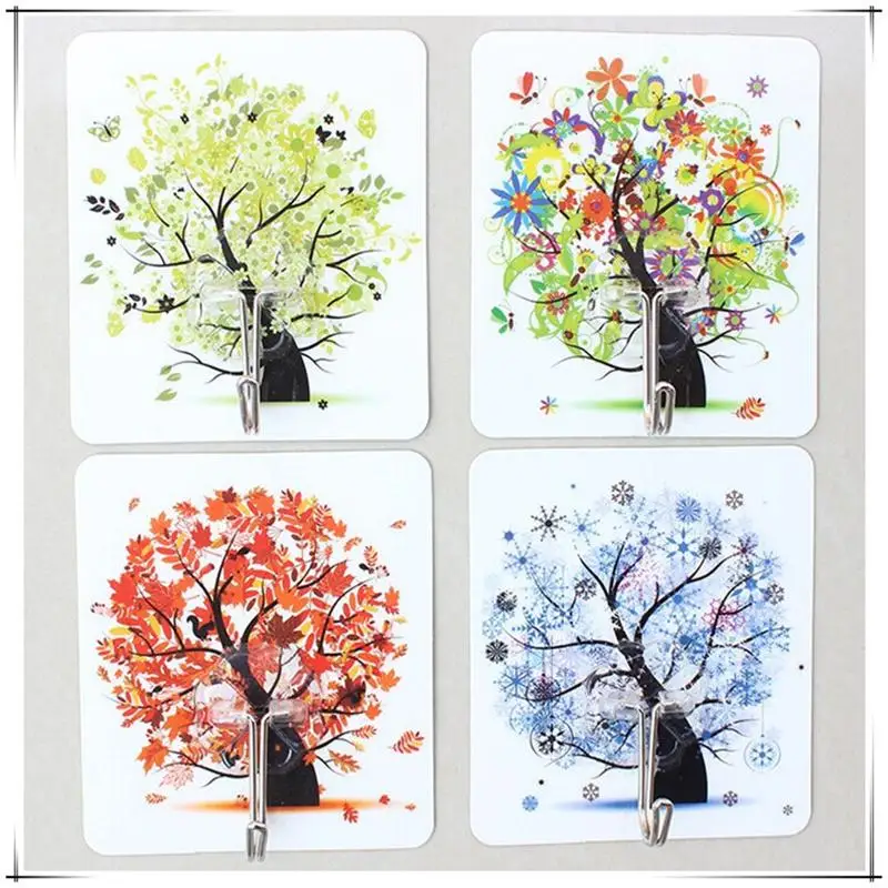 

16pcs! Strong Sticky hook Self Adhesive Wall manteau mural decoratif Bag Key clothes door hooks holder hat organizer Hanger