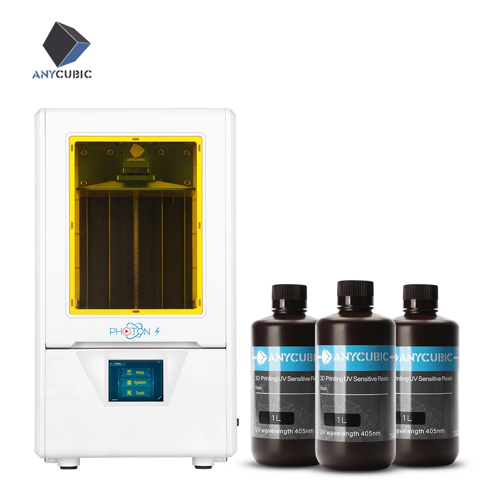 ANYCUBIC Photon-S 3D принтер со смолой SLA 2K экран УФ светильник двойной impresora 3d Drucker Impressora 3d принтер наборы