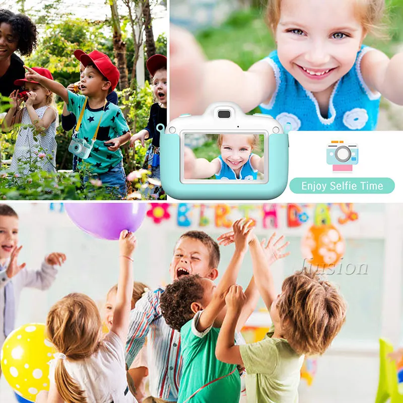 3 ''сенсорный экран 720P HD мини Детская видеокамера 8 Мп двойной объектив