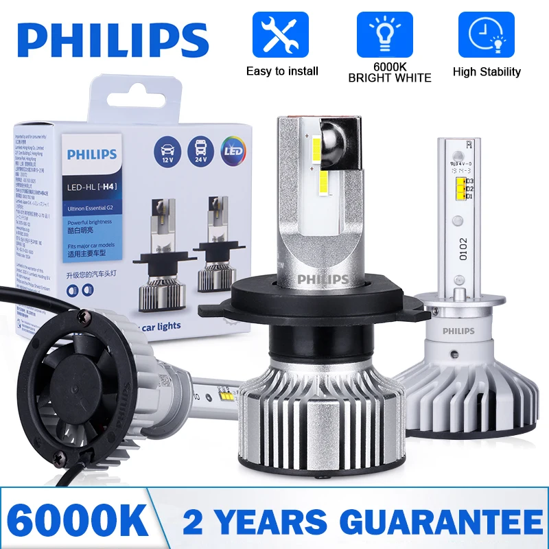 Светодиодные Автомобильные лампы Philips G2 H4 светодиодный H7 H11 светодиодные для