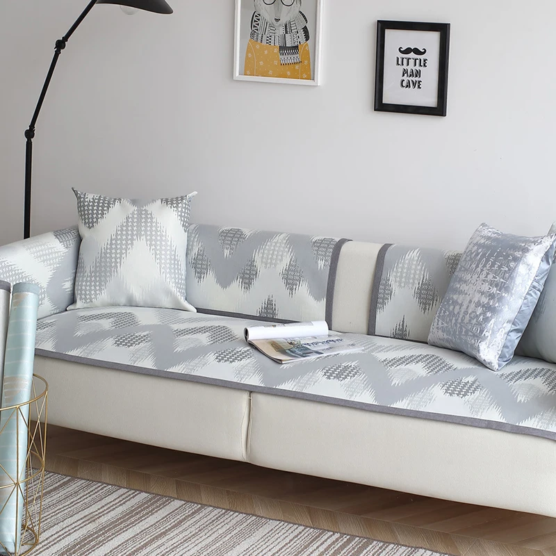 Новые чехлы для диванов из ледяного шелка мебели универсальный размер кресел