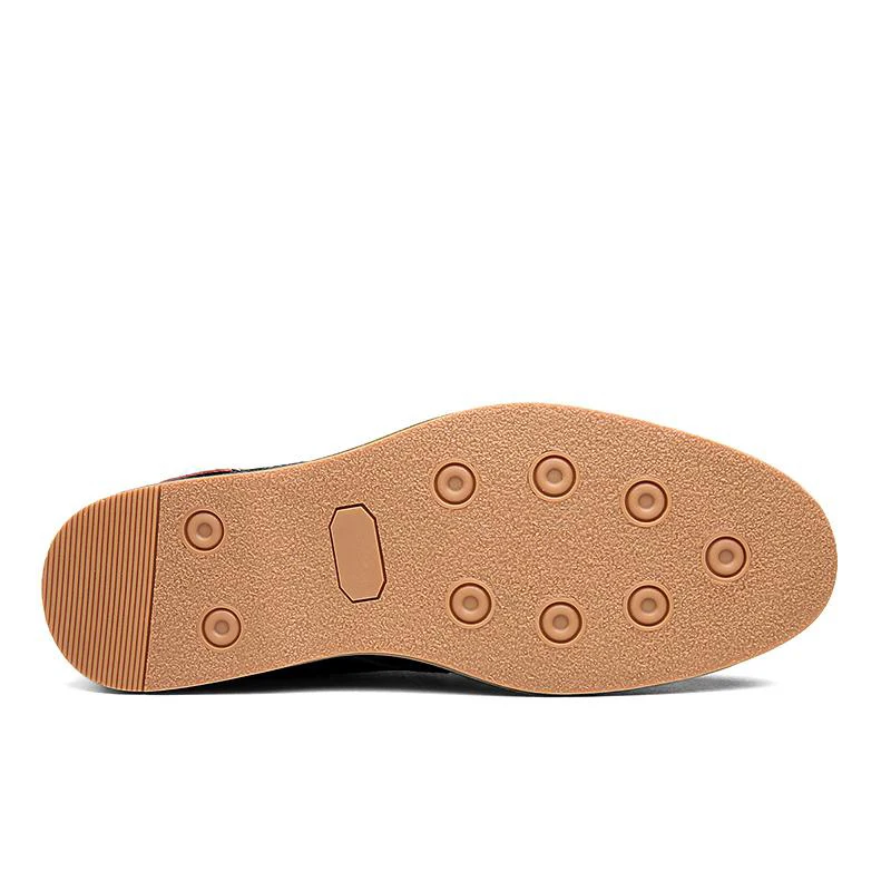 

2019 Big Size 39-45 Men Oxford Leather Dress Shoes Brogue Lace Up Flats Male Casual Shoes Footwear Loafers Men