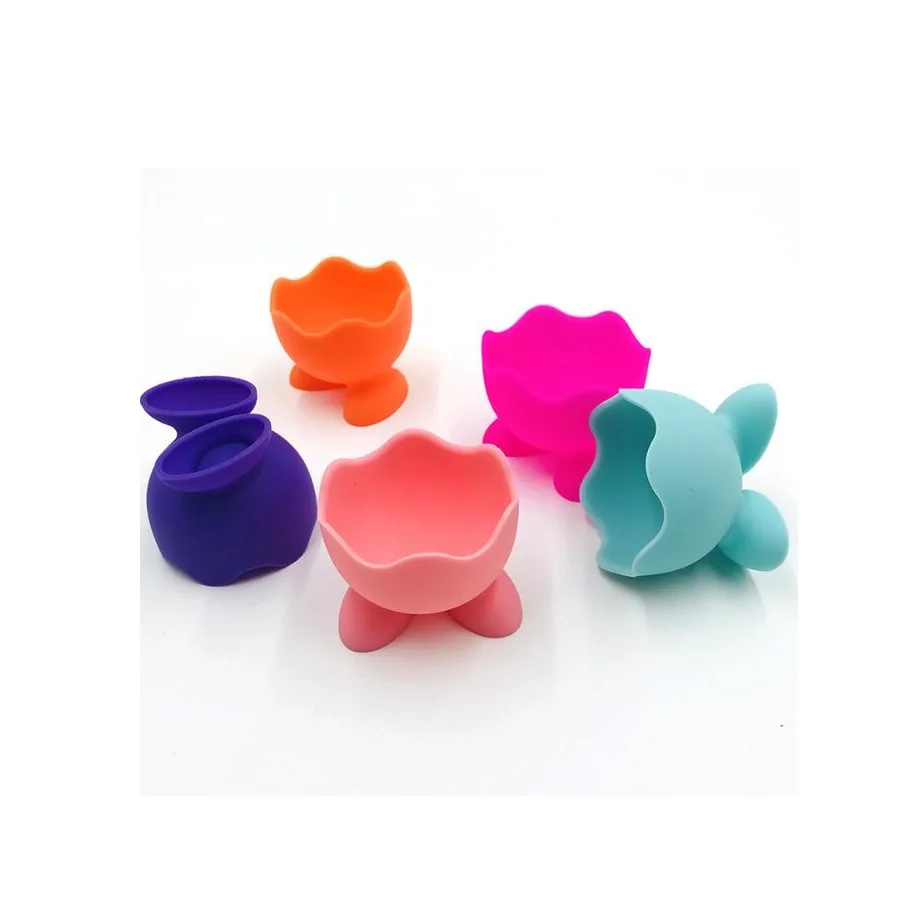 1 шт. пустой силиконовый держатель для яиц милый мультяшный нетоксичный