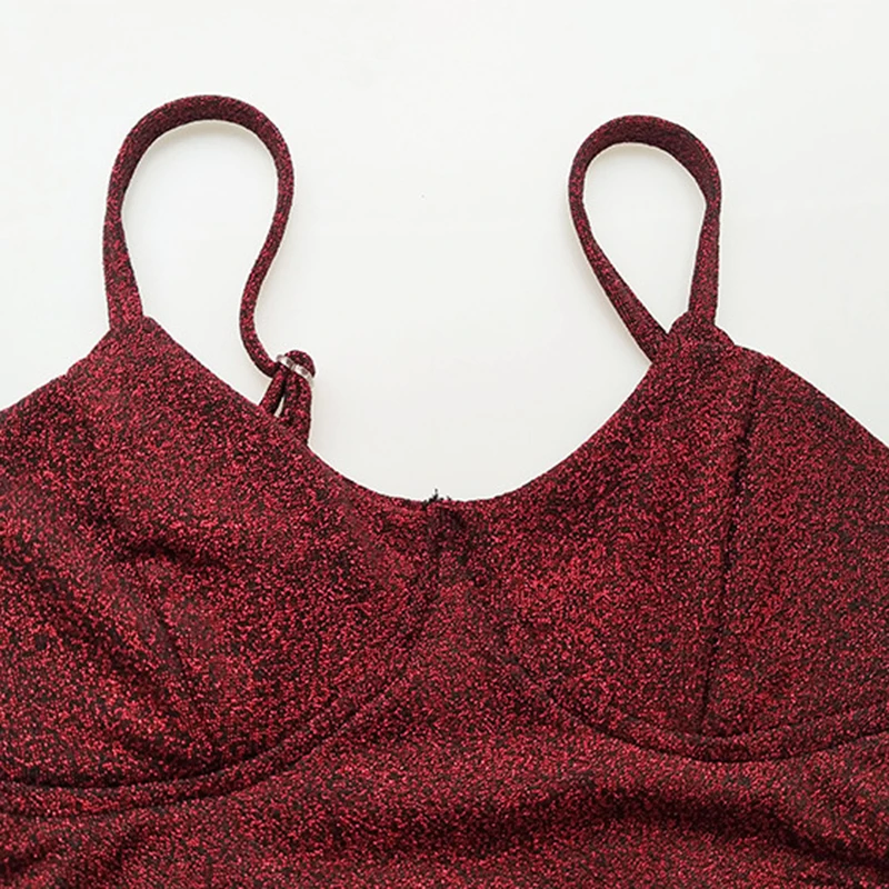 

Sexy Women Dress Sleeveless Hollow Out Spaghetti Strap Stretchy Dresses V Neck Short Mini Dress Club Party Wear Clothing