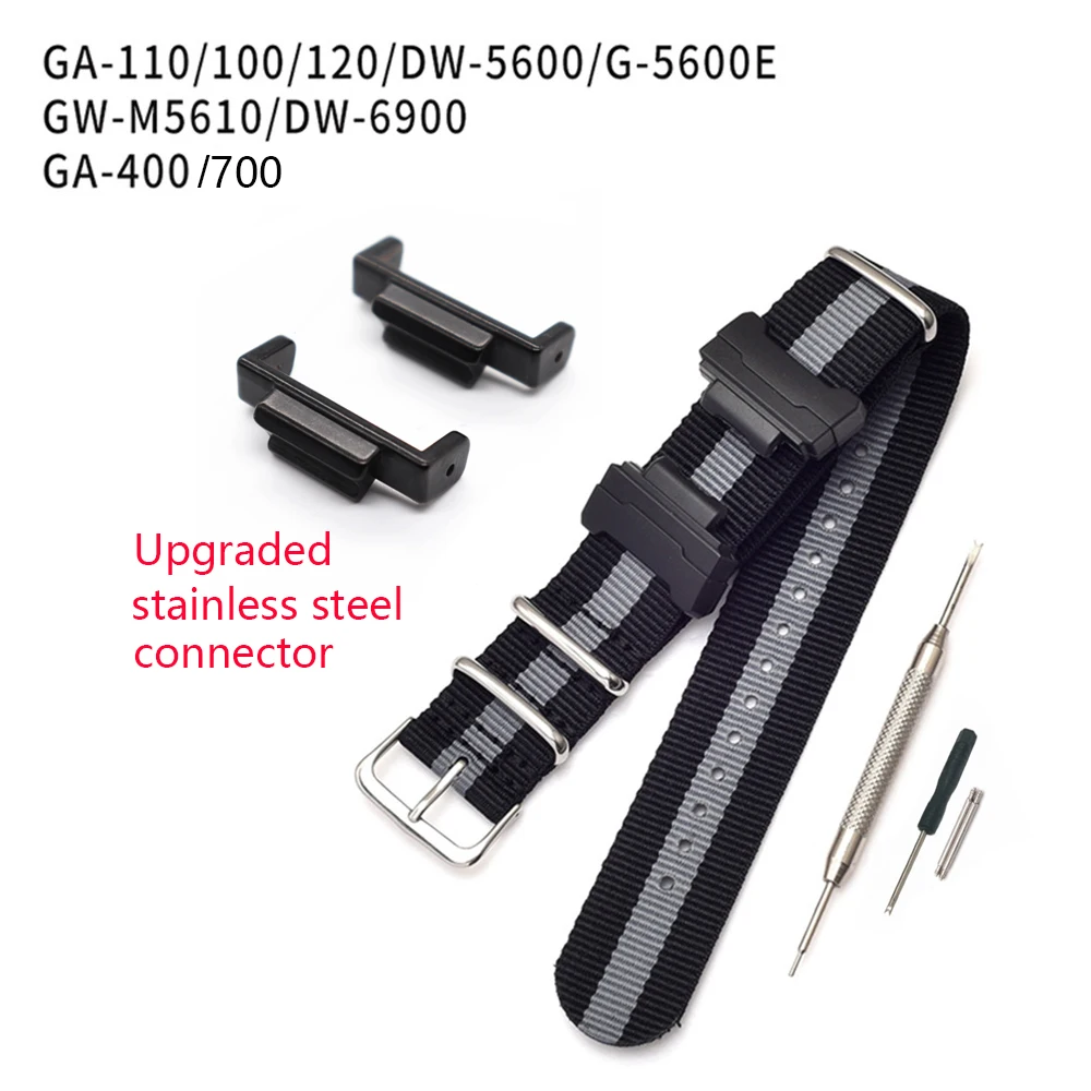 Нейлон НАТО сменный ремешок для наручных часов с разъемом объектива оптическими