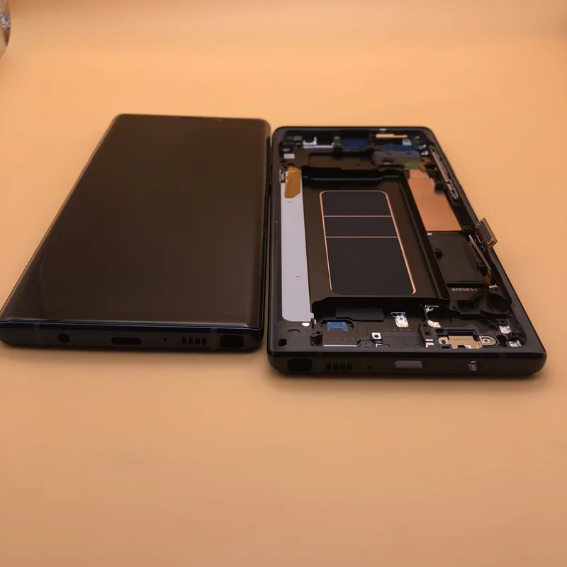 Не горит тени оригинальный 6 4 ''ЖК дисплей с рамкой для SAMSUNG GALAXY Note 9 Note9 N960D N960F