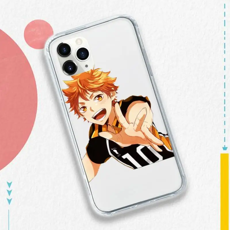 

Haikyuu Love Volleyball Anime Phone Case Transparent soft For iphone 5 5s 5c se 6 6s 7 8 11 12 plus mini x xs xr pro max