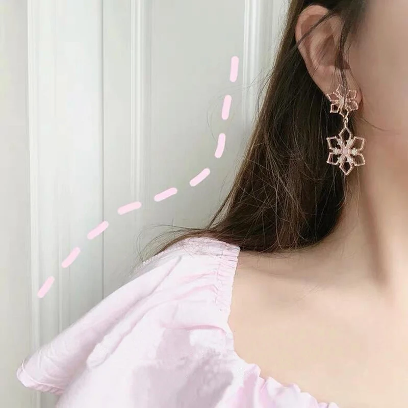 Женские массивные серьги подвески MENGJIQIAO новые корейские Металлические в виде