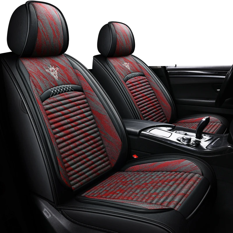 Льняной льняной чехол ZHOUSHENGLEE для автомобильного сиденья Hyundai santa fe ix25 solaris ix35 accent