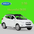 Классическая модель автомобиля WELLY 1:36 Hyundai IX35, модель литая автомобиля из сплава, Металлический Игрушечный Автомобиль для детей, коллекция подарков