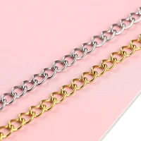 5 meters stainless steel cross snake link chains for diy necklace bracelet making jewelry findings bulk accessories wholesale