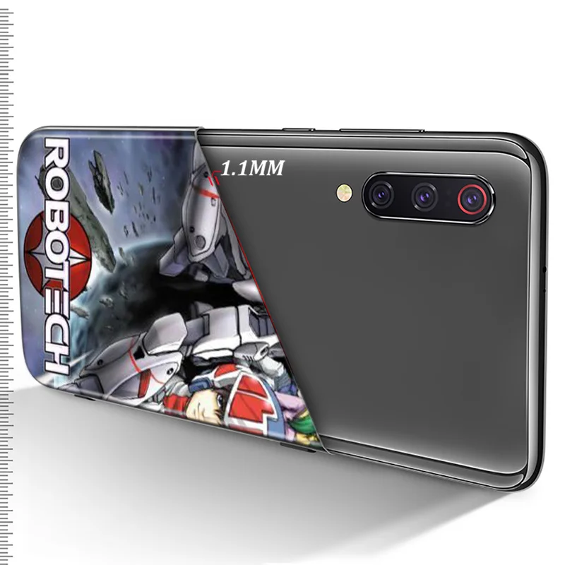 

Cartoon ROBOTECHS For Xiaomi Mi 11 11i 10T Note 10 9T 9 SE 8 Lite Pro Ultra 5G TPU Silicone Black Phone Case