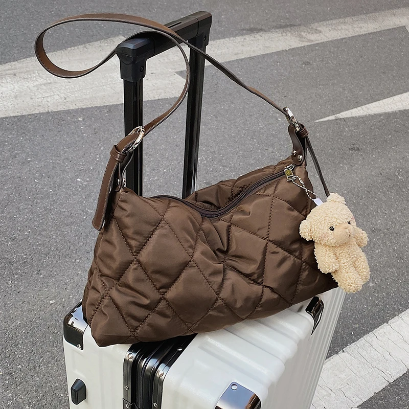 

Пуховик тканевый сумки для женщин дикая Большая вместительная сумка-мессенджер сумка на плечо Женские Простые портативные сумки Заводская...